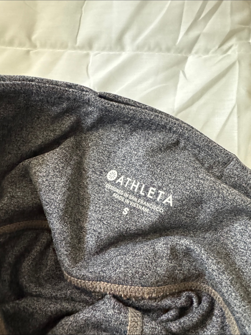 Athleta Womens Heather Gray Pocket Tights